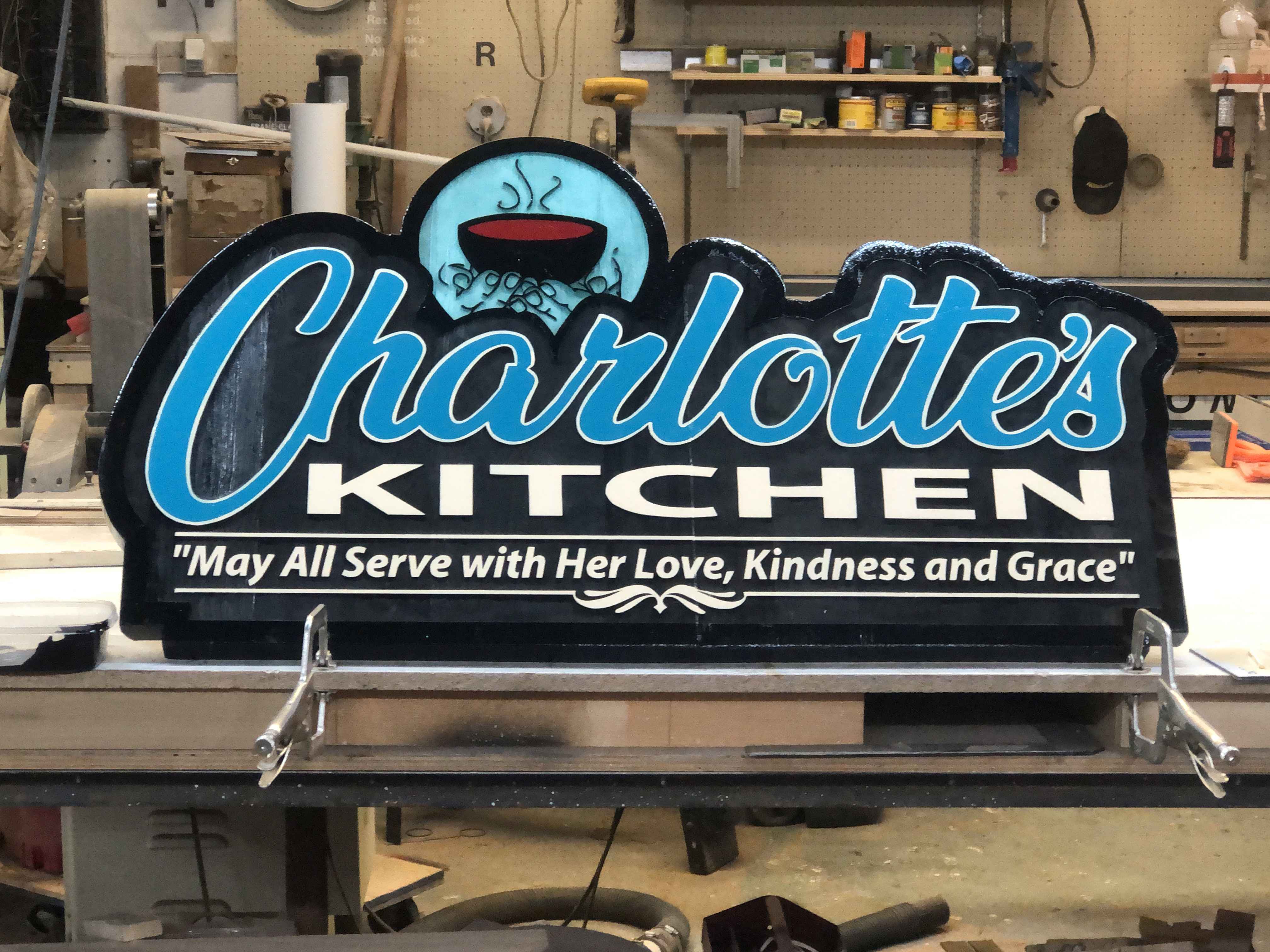 sandblasted signs